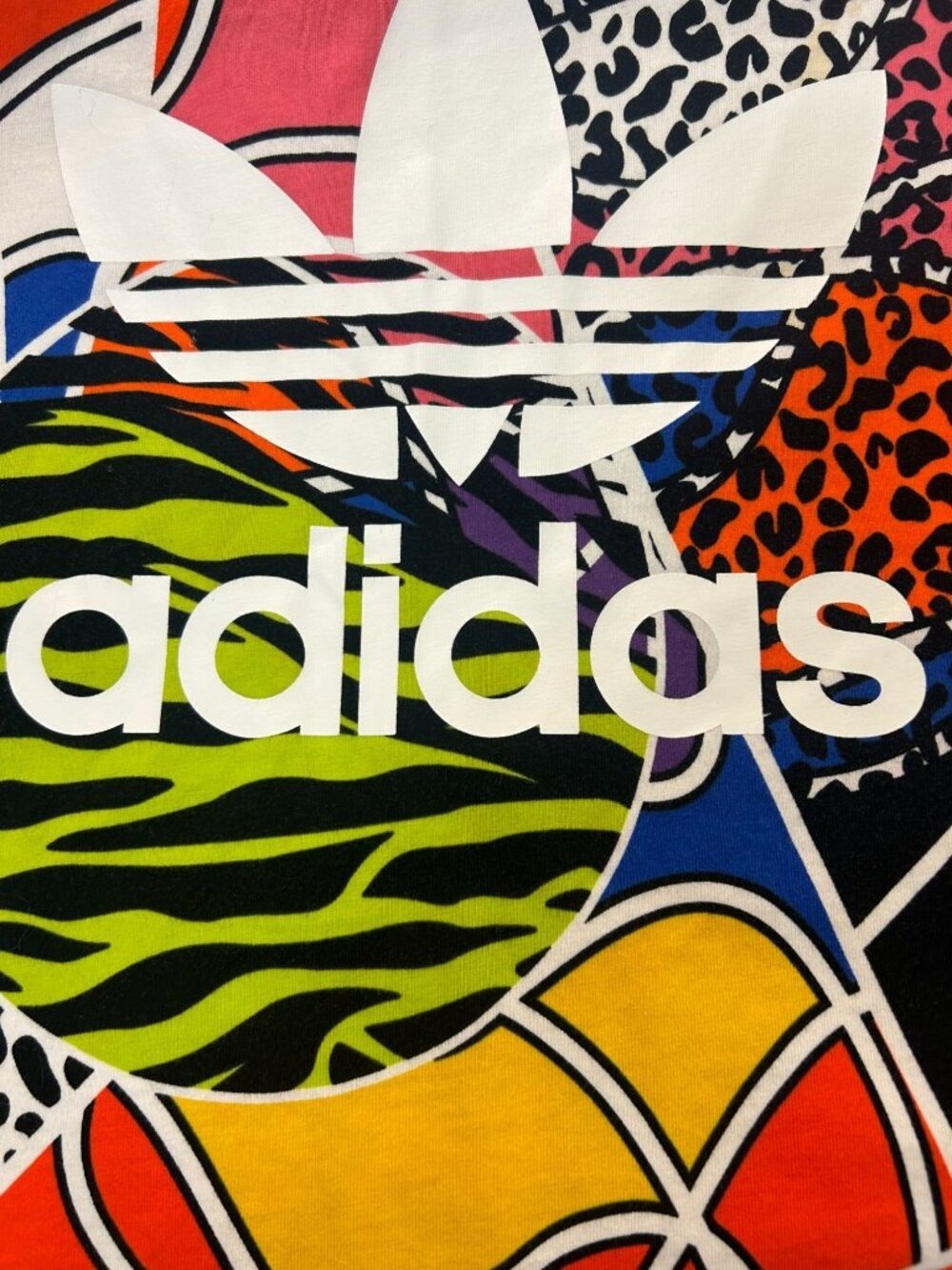 Adidas Originals x Rich Mnisi T-Shirt Allover Mixed Animal Geo Size Small - Picture 8 of 8